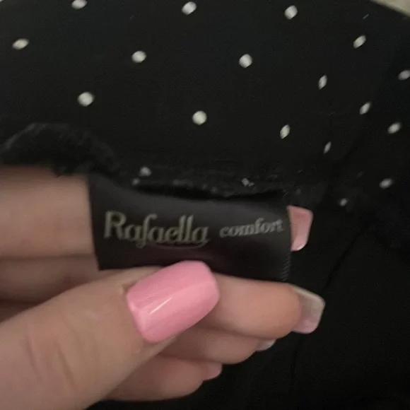 Black A-Line Mini Skirt with Slit - Picture 3 of 3